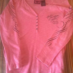 XL Women’s Pink Harley Davidson Shirt